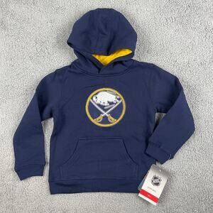 NHL Apparel Boy's Medium Blue Buffalo Sabres Hockey Long Sleeve Hoodie